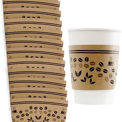 Cà phê giấy dùng một lần Chủ cốc giấy Cà phê tùy chỉnh tay áo