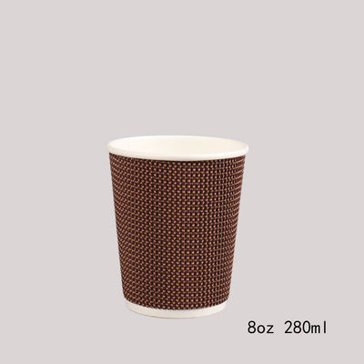 Biểu trưng tùy chỉnh 6oz 8oz 12oz 16oz Gói trà Cà phê nhỏ Ly giấy dùng một lần có nắp đậy để uống nóng