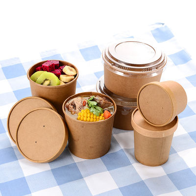 Nhà máy chuyên nghiệp Sữa chua dùng một lần Có thể xếp chồng lên nhau 16oz Bát súp dùng một lần chắc chắn