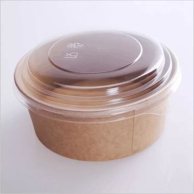 Giấy 1300ml Tô salad lớn dùng một lần có nắp để đóng gói thực phẩm