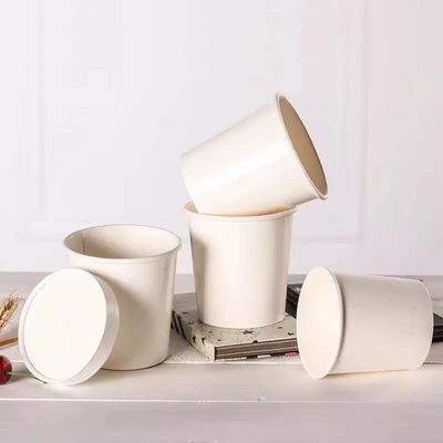 Giấy kraft dùng một lần Tách súp Takeaway Hộp đựng súp có thể phân hủy sinh học