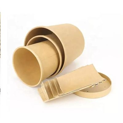Cháo Salad Đóng gói Giấy Kraft Hộp đựng Thức ăn nhanh Hộp 32Oz