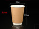 12oz Tách cà phê giấy trắng in tùy chỉnh số lượng lớn Tách cà phê dùng một lần